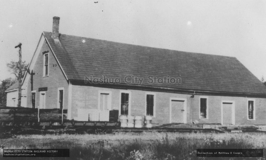 Postcard: Railroad Station, Monson, Maine